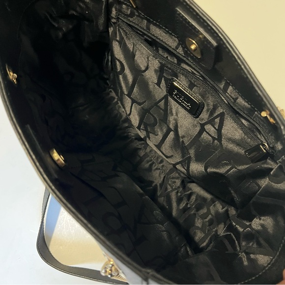 Furla Black Shoulder Bag with Gold Chain - Picture 10 of 16
